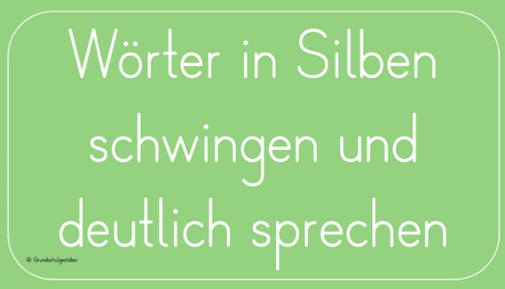 Mehr über den Artikel erfahren 1. Rechtschreibstrategien: Silben schwingen